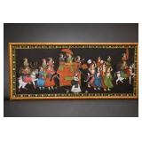 Rajasthani Royal Procession Framed Painting