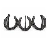 Iron Horseshoe Coat Rack Wall Decor