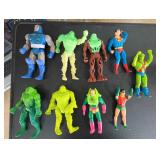 Superhero Figure Lot: Superman, Robin, Swamp