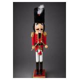 Large Wooden Nutcracker Soldier With Drum
