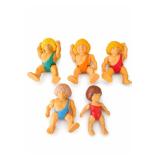 1981 Playskool Doll Set Of 5