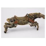 1940s-50s Cast Metal Carousel Horse