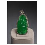 Jade Carved Buddha Pendant