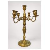 Brass Five-Arm Candelabra Made In India