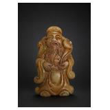 Chinese Carved Stone Longevity Figure