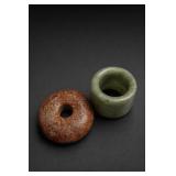 Pair Of Stone Bi Disc Thumb Ring