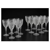 Cut Crystal Wine Glass Set