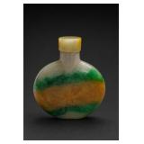 Chinese Jadeite Snuff Bottle With Stopper