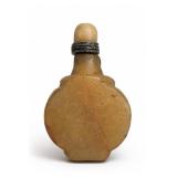 Chinese Banded Agate Snuff Bottle With Stopper