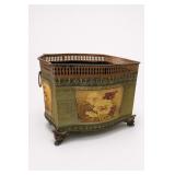 Hand-Painted Floral Tole Planter