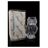 Princess House Lead Crystal Owl Figurine