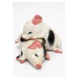 Hagen Renaker Interlocking Ceramic Pig Figurines