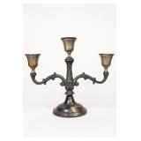 Rogers Silver-Plated Three-Arm Candelabra