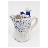 AA Importing Blue & White Teapot Made In Thailand