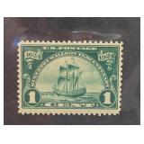 1924 U.S. Scott #614 1¢ Ship Postage Stamp