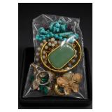 Fashion Jewelry Lot, Turquoise & Green Pieces