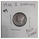 1918-S Walking Liberty Half Dollar, Silver