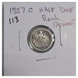 1856 Seated Liberty Quarter