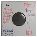 1870 Canadian 25-Cent Quarter, Silver