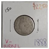 1883 Liberty Head V Nickel, MS65, No Cents