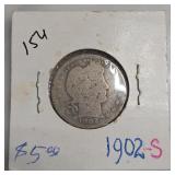 1890 Seated Liberty Dime, Holed