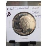 1976-S Eisenhower Bicentennial Dollar, CAM