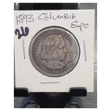 1893 Columbian Exposition Half Dollar, Silver