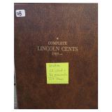 64-Coin Lincoln Cent Album, 13 Wheat, 51 Memorial