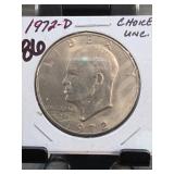 1972 Eisenhower Dollar, Choice UNC
