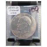 1971-D Eisenhower Dollar, Choice UNC, FS-901