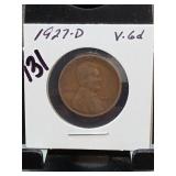 1925-S Lincoln Wheat Cent, Very Fine