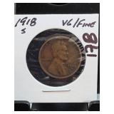 1919-S Lincoln Wheat Cent, V. Fine