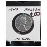 1945-S Lincoln Wheat Cent, Choice UNC