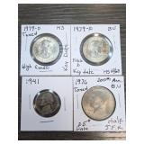 3-Coin Copper Round Group, 1983, .999 Copper