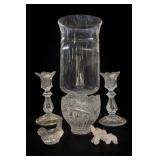 Mosser Inverted Thistle Ruby Glass 3-Piece Set