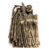 Made In Hong Kong Silverplate Flatware Set