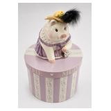 Mud Pie Piggy Bank With Matching Box
