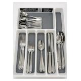 Oneida 18/10 Flatware Set With Farberware Tray