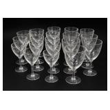 Fostoria Clear Etched Wine Glass Set