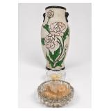 Hand Painted Floral Vase Signed Li. Bai