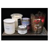 Assorted Candle Lot Including Calyan Wax Co.