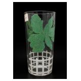 Hazel Atlas Picket Fence Floral Tumbler