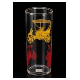 Vintage Automobile Drinking Glass