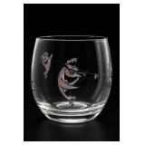Starkist Charlie Tuna Roly-Poly Rocks Glass