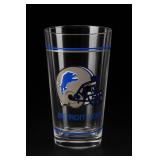 Detroit Lions Mobil Oil Promotion Glass Tumbler