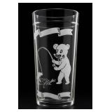 Hazel Atlas Swanky Swig Bear Tumbler