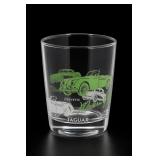 Jaguar Corvette Car Design Glass Tumbler