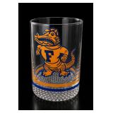 Florida Gators Glass Tumbler With Alligator