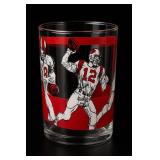 Football Player Glass Tumbler