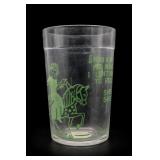 Vintage Robin Hood Green Graphic Glass Tumbler